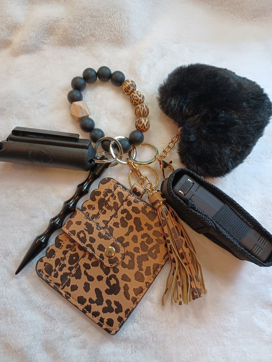 Black cheetah wallet